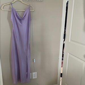 Elegant Lavender Slip Dress